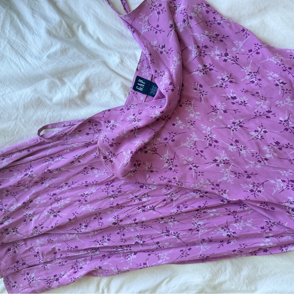GAP Pink Floral Midi Dress
